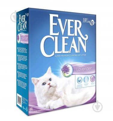 Ever Clean Наповнювач для котячого туалету з ароматом Лаванда 6 л х123455 фото