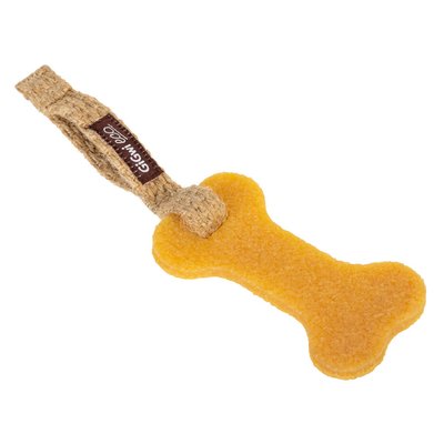 Іграшка для собак Гумова кістка мала GiGwi Gum Gum, екорезина, текстиль, 24 см 2302 фото
