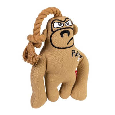 Іграшка для собак Мавпа з пискавкою GiGwi Puffer zoo, текстиль, мотузка, 31 см 2317 фото
