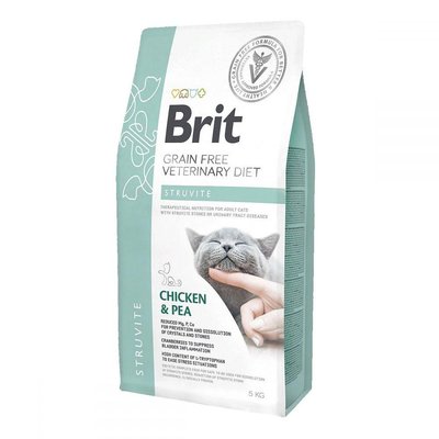Brit GF Veterinary Diet Cat Struvite Лікувальний корм для кішок при сечокам'яної хвороби / 2 кг 528271 фото