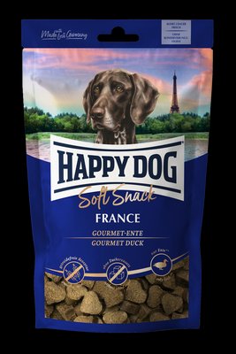 Ласощі Happy Dog Soft Snack France для собак великих порід (страус/картопля), 100 г 902217 фото