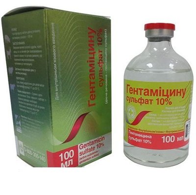 Гентаміцин-10% 100 мл O.L.KAR 6524 фото