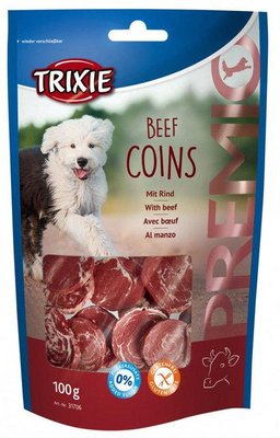 Trixie TX-31706 PREMIO Beef Coins 100гр - ласощі для собак з яловичиною TX31706 фото