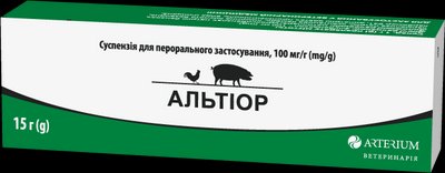 Альтіор 100мг/г туба 15 г Артеріум (антигельмінтна суспензія для свиней та птиці) і-151992 фото