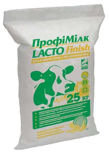 ПрофиМилк Лакто Фініш для телят з 60 днів (замінник молока для телят), 25 кг O.L.KAR. 2389 фото