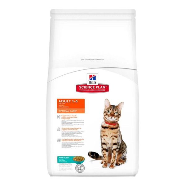 Hill's Science Plan Feline Adult Tuna Сухий корм для кішок з тунцем, 10 кг 604176 фото