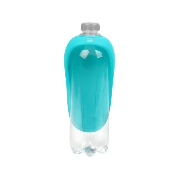 Поїлка-насадка на пляшку WAUDOG Silicone, 165х90 мм блакитний 50772 фото