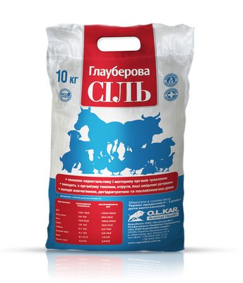 Глауберова сіль мішок 10 кг, O.L.KAR. 14228 фото