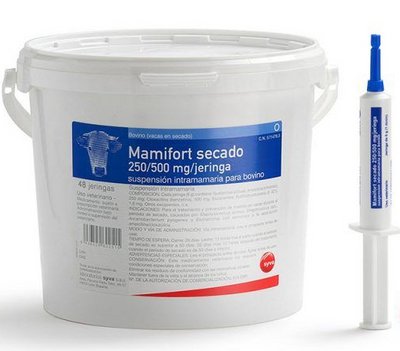 Маміфорт шприц Секадо (Secado Dry) 8 г Сева (лікування маститу у сухостійних корів) і-224978 фото