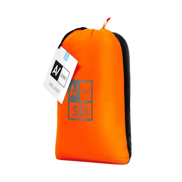 Курточка двостороння AiryVest UNI, розмір S 33, оранжево-чорна 2527 фото