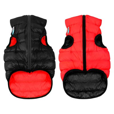 Курточка для собак AiryVest двостороння, розмір M 45, червоно-чорна 1580 фото