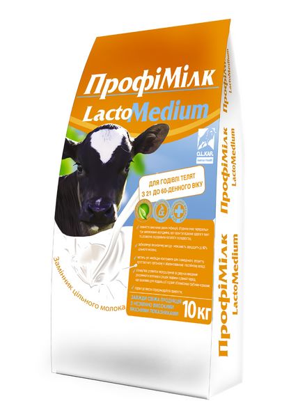 ПрофиМилк Лакто Медіум для телят 21-60 днів (замінник молока для телят), 10 кг O.L.KAR. 2796 фото