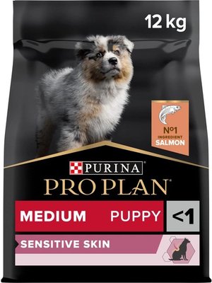 Сухий корм Pro Plan Medium Puppy Sensitive Skin для цуценят середніх порід з чутливою шкірою з лососем 12 кг п100099 фото