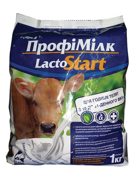 ПрофиМилк Лакто Старт для телят з 10-21 дня (замінник молока для телят), 1 кг O.L.KAR. 2668 фото