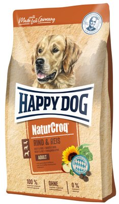 Happy Dog NaturCroq Rind&Reis корм для собак з яловичиною і рисом, 4 кг 60519 фото