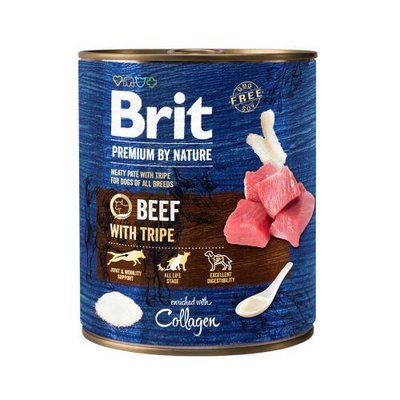 Brit Premium by Nature 800 г яловичина з требухою 100413/8607 фото