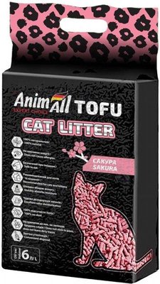 Наповнювач для котячого туалету AnimAll ТОФУ Сакура 2.6 кг / 6 літрів 158198 фото