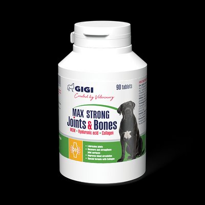 Вітаміни GIGI (Актівет) Max Strong Joints&Bones для зміцнення та відновлення суглобів у собак 1т/12.5 кг №90 GIG43089 фото