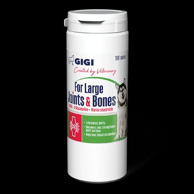 Вітаміни GIGI (Актівет) FOR LARGE Joints&Bones для зміцнення та відновлення суглобів у собак 1т/20кг №100 20674 фото
