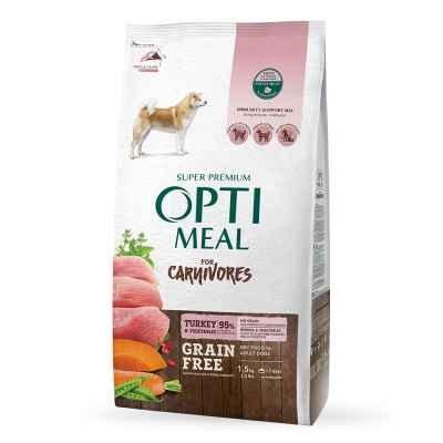Беззерновий сухий корм Optimeal з індичкою та овочами для дорослих собак усіх порід 1.5 кг 60035 фото