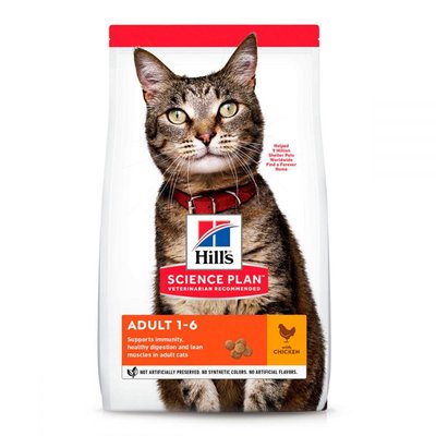 Hill's Science Plan Feline Adult Chicken Сухий корм для кішок з куркою, 0.3 кг 604055 фото