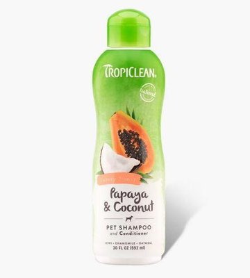 TropiClean Papaya Plus 2 in 1 - шампунь-кондиціонер Тропіклін Папайя 355 мл (202504) 202504 фото