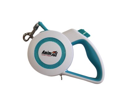 Повідець-рулетка AnimAll Reflector MS7110-3M S до 15 кг 3 м (Біло-блакитний) 143543 фото