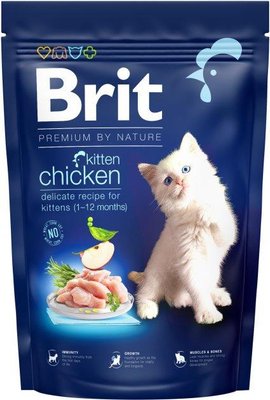 Сухий корм для кошенят Brit Premium by Nature Cat Kitten з куркою 1.5 кг 171858 фото