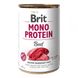 Brit Mono Protein Beef Консерви для собак з яловичиною / 400 гр 100831/100057/9766 фото 1