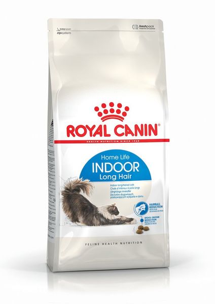 Сухий корм Royal Canin Indoor Long Hair для домашніх довгошерстих котів від 1 до 7 років на вагу 1 кг 70017 фото