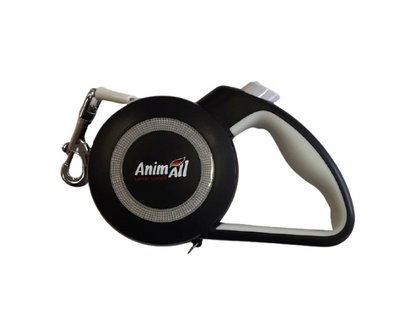 Повідець-рулетка AnimAll Reflector MS7110-5M L до 50 кг 5 м (Сіро-Чорний) 143555 фото