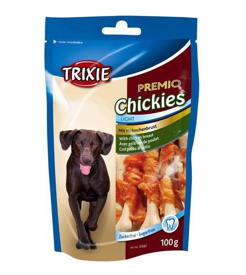 Trixie TX-31591 ласощі для собак "Chickies" (кальцій+курей.грудка) 100гр 13076 фото