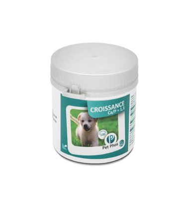 Ceva Pet Phos Croissance Ca/P=1.3 Growth Dog вітаміни для собак яких годують звичайними промисловими кормами, 100 табл. 50028 фото
