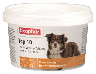 Top 10 Dog для собак (180 таблеток) універсальний комплекс вітамінів, мінералів та мікроелементів, Beaphar BAR12542 фото