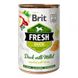 Brit Fresh Duck with Millet Консерви для собак з качкою і пшеном/ 400 гр 100160/3909 фото 1