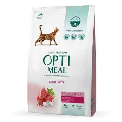 Сухий корм Optimeal для кішок з високим вмістом телятини 4 кг 60048 фото