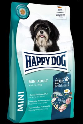 Сухий корм Happy Dog Fit&Vital Mini Adult для дорослих собак дрібних порід (вагою до 10 кг), 4 кг В61200 фото