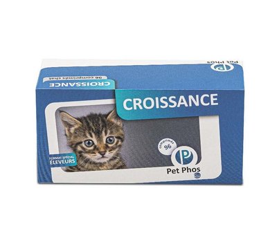 Ceva Pet Phos Croissance Cat вітаміни для дорослих котів та кошенят, 24 табл. 50034 фото