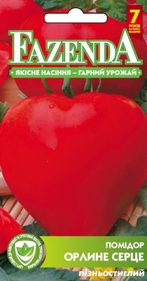 Насіння томату Орлине серце 0.1 г, FAZENDA, O. L. KAR 16907 фото