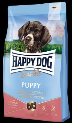 Сухий корм Happy Dog Sens Puppy Lachs для цуценят усіх порід віком з 1 до 6 місяців (лосось та картопля), 10 кг В61000 фото