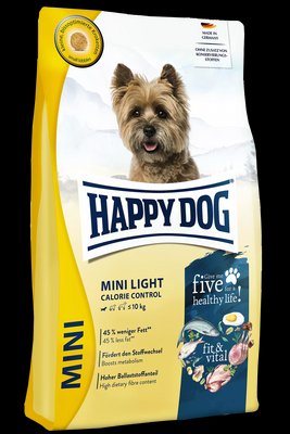 Сухий корм Happy Dog Fit&Vital Mini Light для собак дрібних порід (вагою до 10 кг), 4 кг В61206 фото