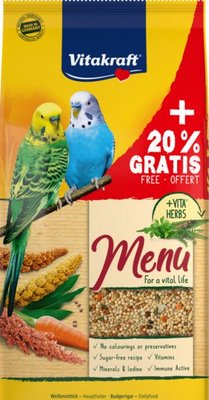 Корм для волнистых попугаев Vitakraft "Premium Menu" 1 кг + 20 % Vitakraft26674 фото