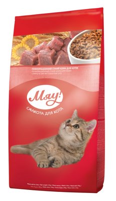 Збалансований сухий корм Мяу! для дорослих кішок з індичкою і садовою травою 14 кг 00010777 фото