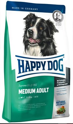 Cухий корм Happy Dog Fit&Vital Medium корм для дорослих собак (вагою від 11 до 25 кг), 4 кг В60757 фото