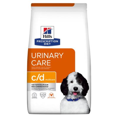 Hill's Prescription Diet Urinary Care Canine c/d Multicare Лікувальний корм для собак з куркою, 4 кг 607025 фото