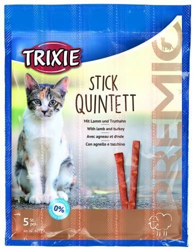 Trixie TX-42723 Premio Stick Quintett 5 шт * 5 г - ласощі палички ягня-індичка для кішок 15595 фото