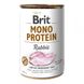 Brit Mono Protein Rabbit Консерви для собак з кроликом / 400 гр 100835/100061/9797 фото 1