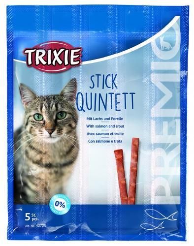 Trixie TX-42725 Premio Stick Quintett 5шт * 5 г - ласощі палички лосось-форель для кішок 16084 фото