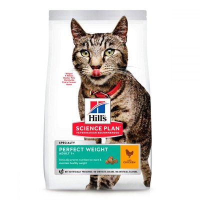 Hill's Science Plan Feline Adult Perfect Weight Сухий корм для кішок схильних до ожиріння, 2.5 кг 604079 фото