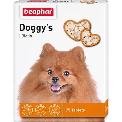 Вітаміни Doggy's Biotin від Beaphar для собак, таблетки №75 11631 фото